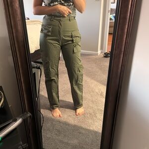 Army green cargo pants